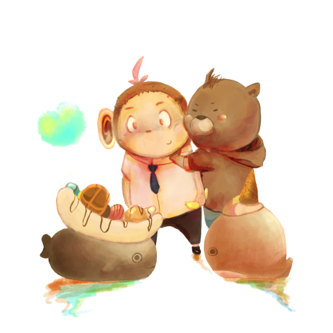 Lenny - 生日賀卡插圖設計
溫暖色系 手繪風格
粉彩上色  小孩或少女喜愛