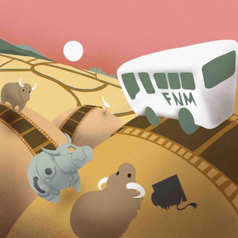 張亞傑 - 北藝大影新學院畢業撥穗儀式 插圖設計