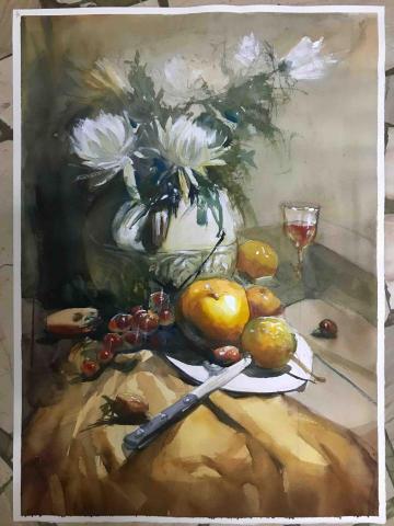 霽月繪圖工作室 - 水彩靜物