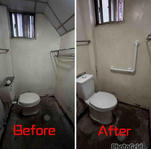 幸輔宜家居家環境工程改善 - 馬桶更換及ABS材質L型扶手按裝 幸輔宜家居家環境工程改善 - 馬桶更換及ABS材質L型扶手按裝