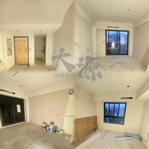 大源油漆工程行 - 施作項目:
全室調色虹牌全效乳膠漆
造型弧形天花板粉刷
室內牆面裂痕補修
造型拱門粉刷
室內裝潢粉刷