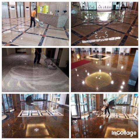 日盛發清潔集團 - 花崗石拋光晶化保養