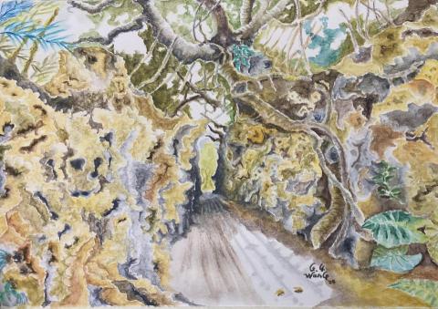 Uart藝術工作室 - 柚子老師插畫-社頂公園-水彩色鉛筆 Uart藝術工作室 - 柚子老師插畫-社頂公園-水彩色鉛筆