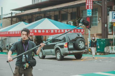 林晋德 - 劇情片現場收音工作側拍