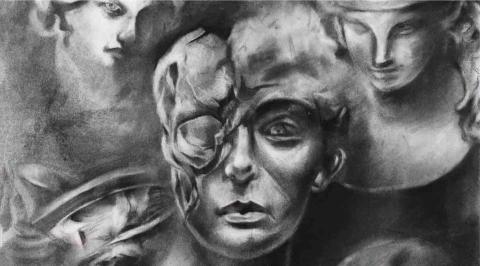 邱鉦揚 - 炭筆技法