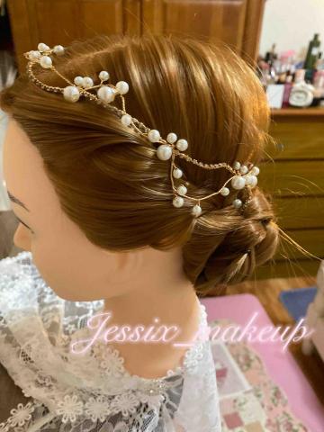 Jessie x studio潔莃工作室/彩妝造型/半永久紋 - 法式盤髮—新娘盤髮