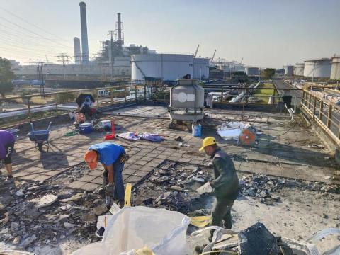 鴻升工程 - 中油大林廠地坪打除 鴻升工程 - 中油大林廠地坪打除