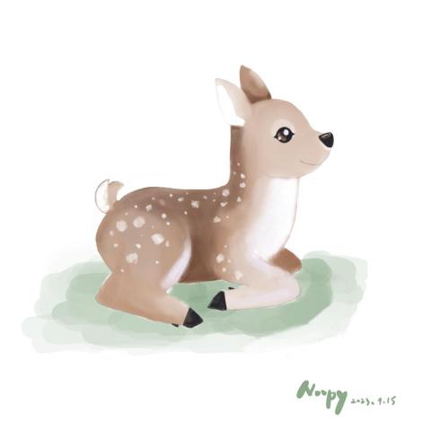 JekkiNoopy Design - 插畫-梅花鹿