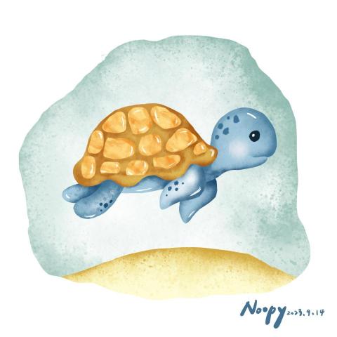 JekkiNoopy Design - 插畫-海龜