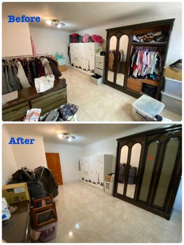 文英 - 更衣室整理前後