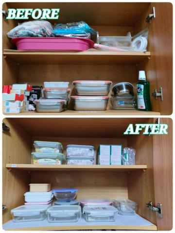 文英 - 廚房整理前後