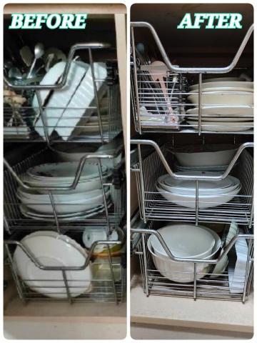 向日葵居家收納 - 廚房整理前後