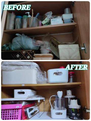 文英 - 廚房整理前後