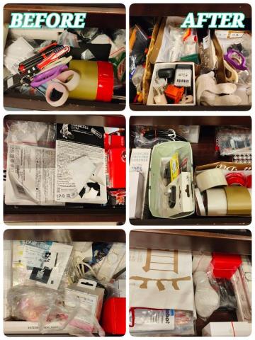 向日葵居家收納 - 客廳整理前後