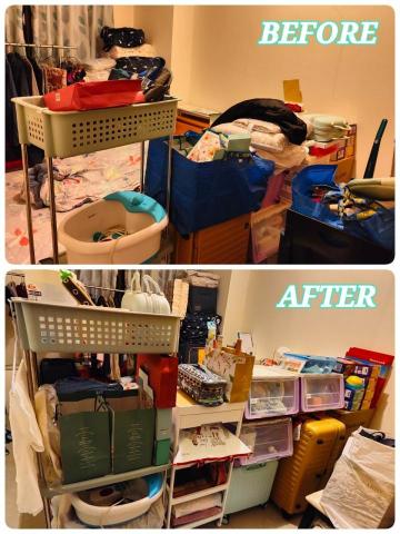 文英 - 客房整理前後