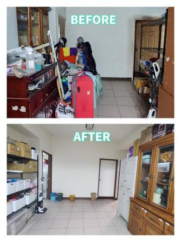 向日葵居家收納 - 收納區整理前後