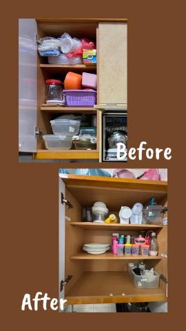 文英 - 廚房整理前後