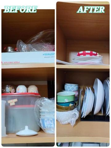 文英 - 廚房整理前後