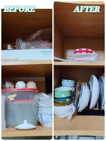 向日葵居家收納 - 廚房整理前後