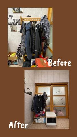 文英 - 廚房整理前後