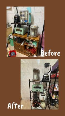 向日葵居家收納 - 廚房整理前後