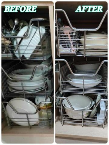 文英 - 廚房整理前後