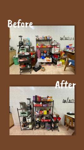 文英 - 廚房整理前後