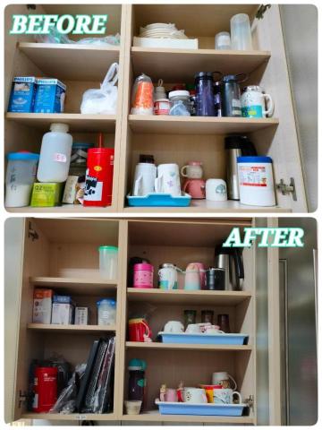 文英 - 廚房整理前後