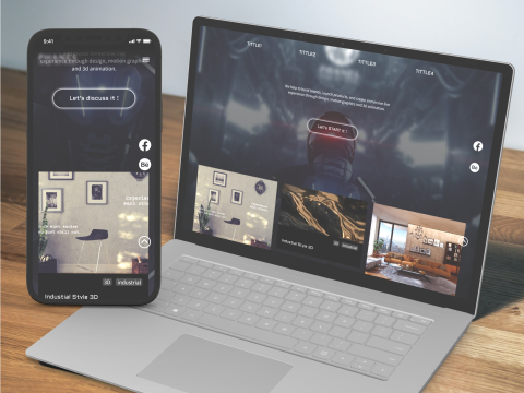 Najin - &bull;  PHANES
mockup 設計 形象網站Web、mobile(RWD)，製作Prototype原型演示。由於是朋友公司委託之私人專案，也擔任此專案之PM。