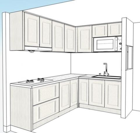 鼎創寶裝潢 - 新店廚房系統櫃設計