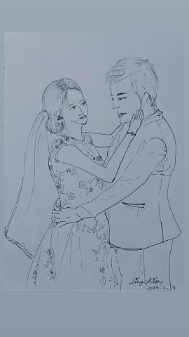 Erica - 手繪-代針筆