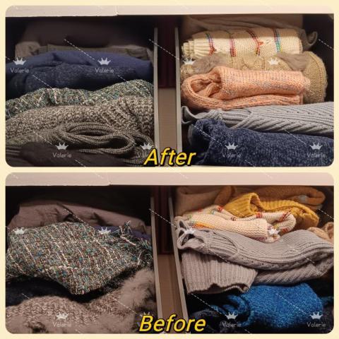 整理師小V - 狹小的閣樓衣櫥空間-毛衣抽屜區