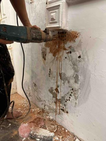 鑫盛工程 （拆除、油漆、清潔） - 漏水處理 處理前