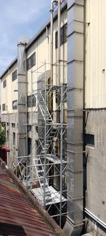 穩事達實業社 - 新北市樹林工業區(排煙風管按裝)。 穩事達實業社 - 新北市樹林工業區(排煙風管按裝)。