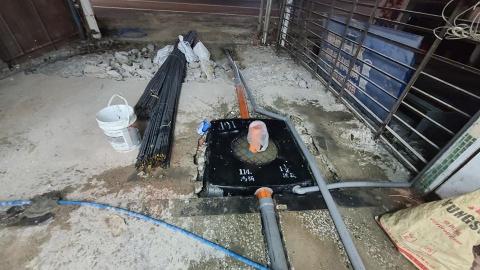 沃克曼水電泥作工程 - 新設化糞池與排水管重新配置