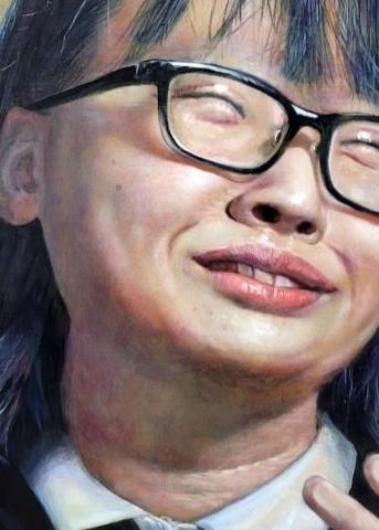 楊詠心 - 50F油畫人像  (接案作品-細部)