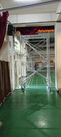 穩事達實業社 - 新北市汐止區金龍國小(布幔更換)。 穩事達實業社 - 新北市汐止區金龍國小(布幔更換)。