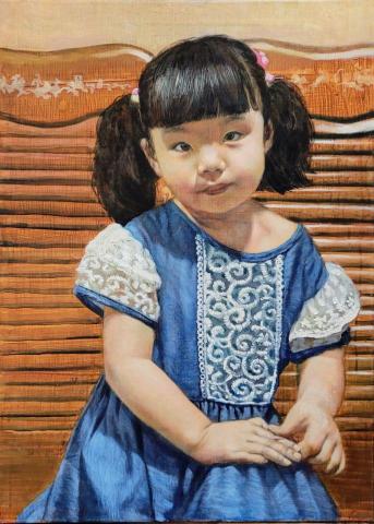 楊詠心 - "小女孩人像"，古典油畫技法