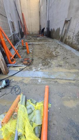 沃克曼水電泥作工程 - 新建案，化糞池埋設配管