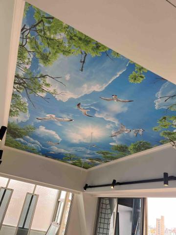 紙匠 - 無接縫客製化壁布天花板施作