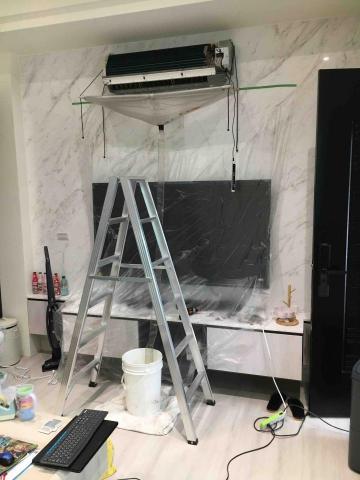 泓棋冷凍冷氣空調工程行 - 施工前的防護