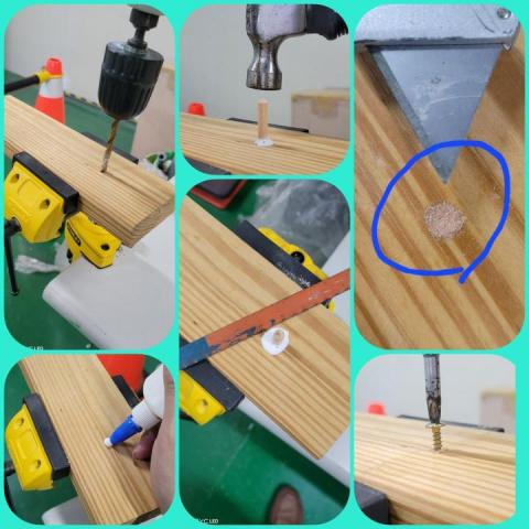 郡祥   居家修繕工作室 - 櫥櫃螺絲孔崩壞修繕，讓您的鉸鏈復活。