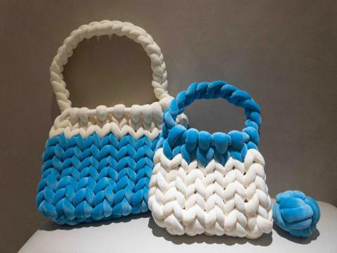 日籽空間macrame編織手作工作室 - 冰島毛線-胖胖包 日籽空間macrame編織手作工作室 - 冰島毛線-胖胖包