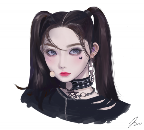 REI -  電繪-寫實（韓國idol)