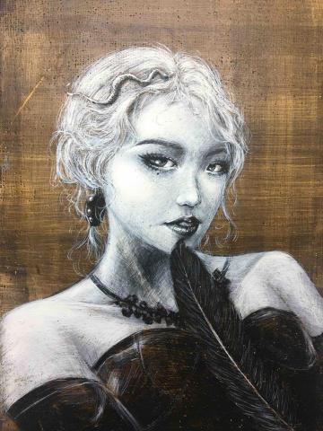 陳采妮｜妮妮老師🎨🌼 - 蛋彩 人像