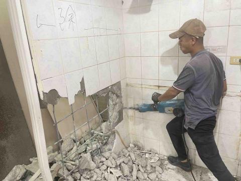 鑫盛工程 （拆除、油漆、清潔） - 磁磚打石作業