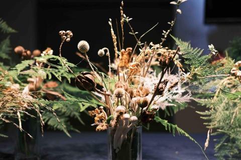 好心情植栽 - 2022海湃食宴 - 桌花設置
鮮花、稻穗、水蓮、文竹、鴻禧菇