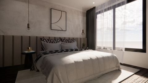 回趣空間設計 - 侘寂風臥室