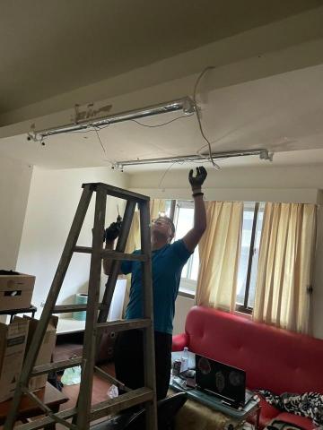 大鴻水電 - 拉燈線裝電燈