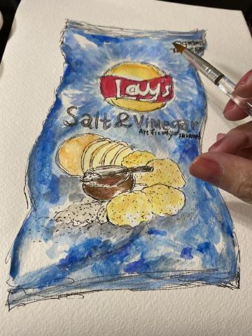 栗子老師 - 樂事波卡速寫繪製